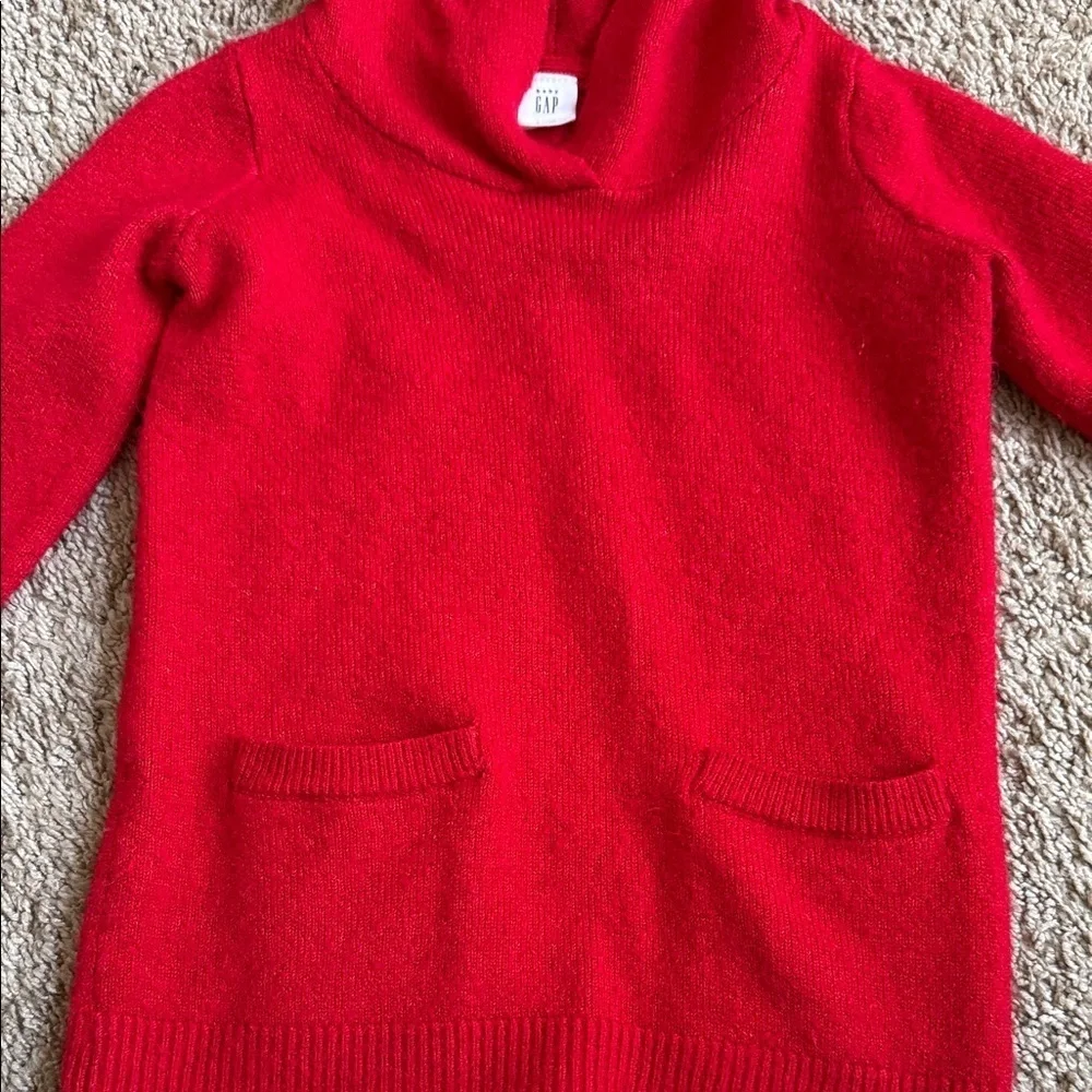 GAP Bright Red toddler Hooded Sweater